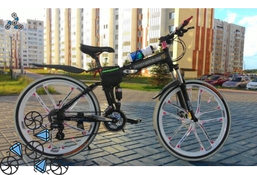 Велосипед Porsche S5 Black Wh Bullet складной Велосипед Porsche S5 Black Wh Bullet складной